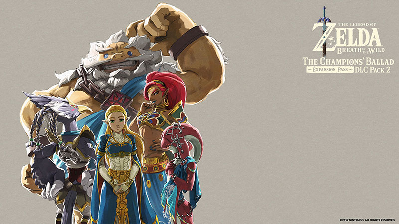 Download wallpaper of Zelda, Urbosa, and various characters from the Legend of Zelda: Breath of the Wild.